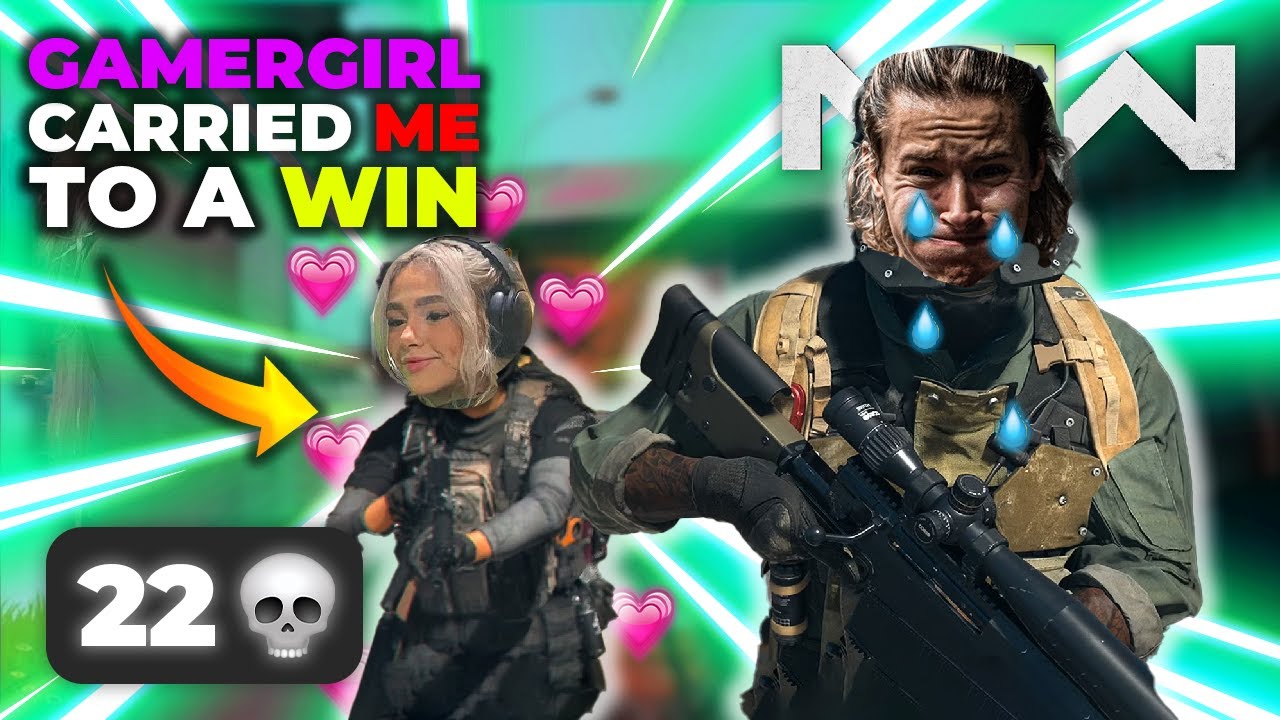 GAMERGIRL CARRIED ME TO A WIN IN WARZONE