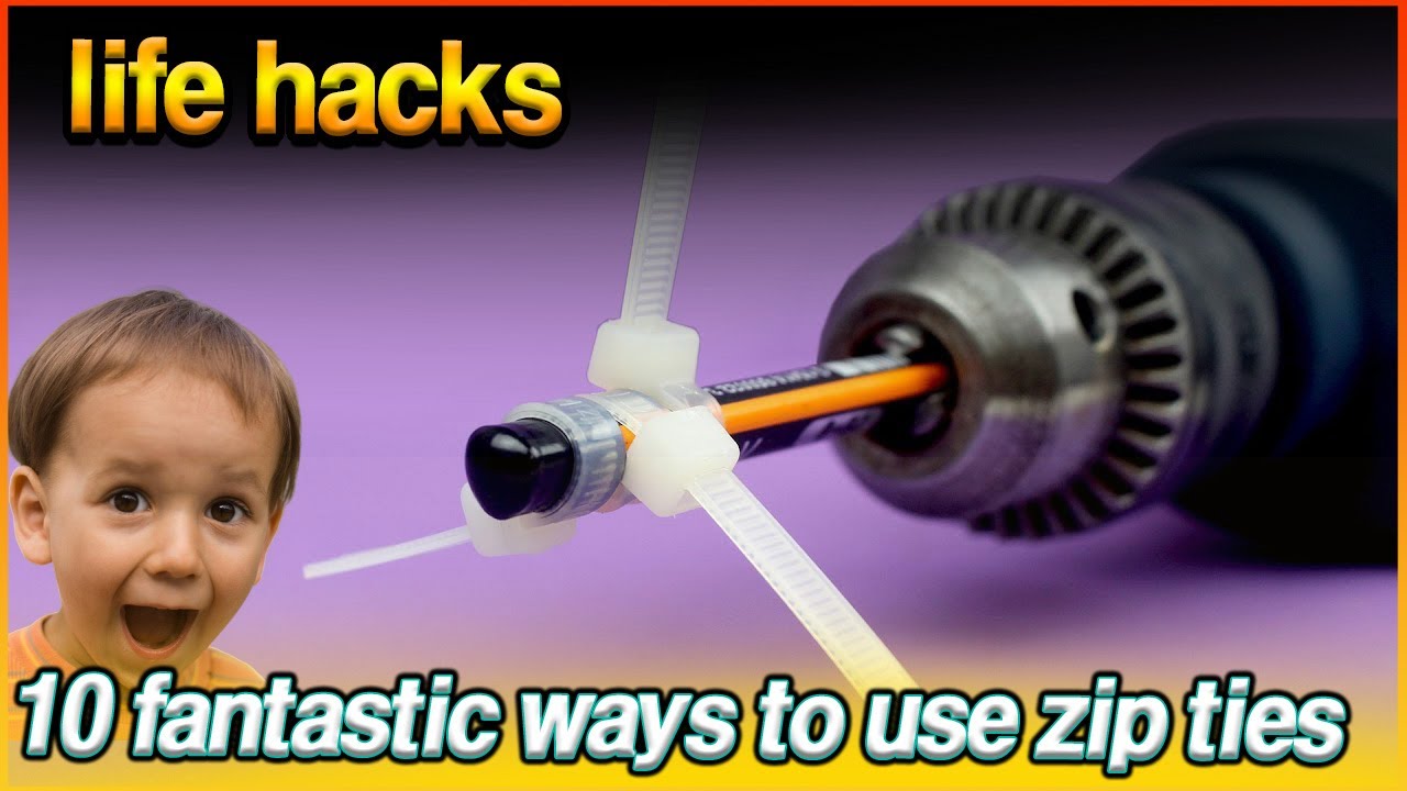 life skills DIY easy 10 fantastic ways to use zip ties life hacks