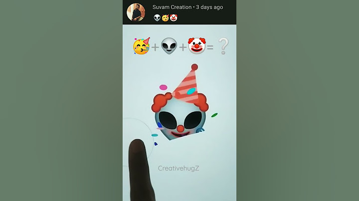 Emoji Mix 🥳+👽+🤡 | Partying alien and joker emoji mix drawing #viral #trending #shorts #creativehugz