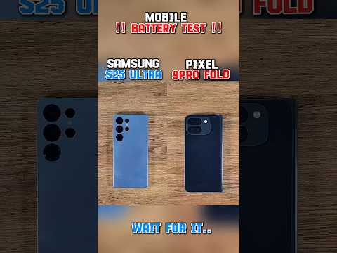 ⚡☠️ SAMSUNG S25 ULTRA VS PIXEL 9PRO FOLD BATTERY TEST!!