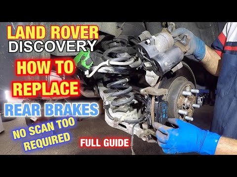 How to replace rear electric brakes on Land Rover Discovery 2019 and more no scan tool required