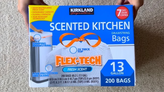 Kirkland 13 Gallon Scented Trash Bags - 200 count 