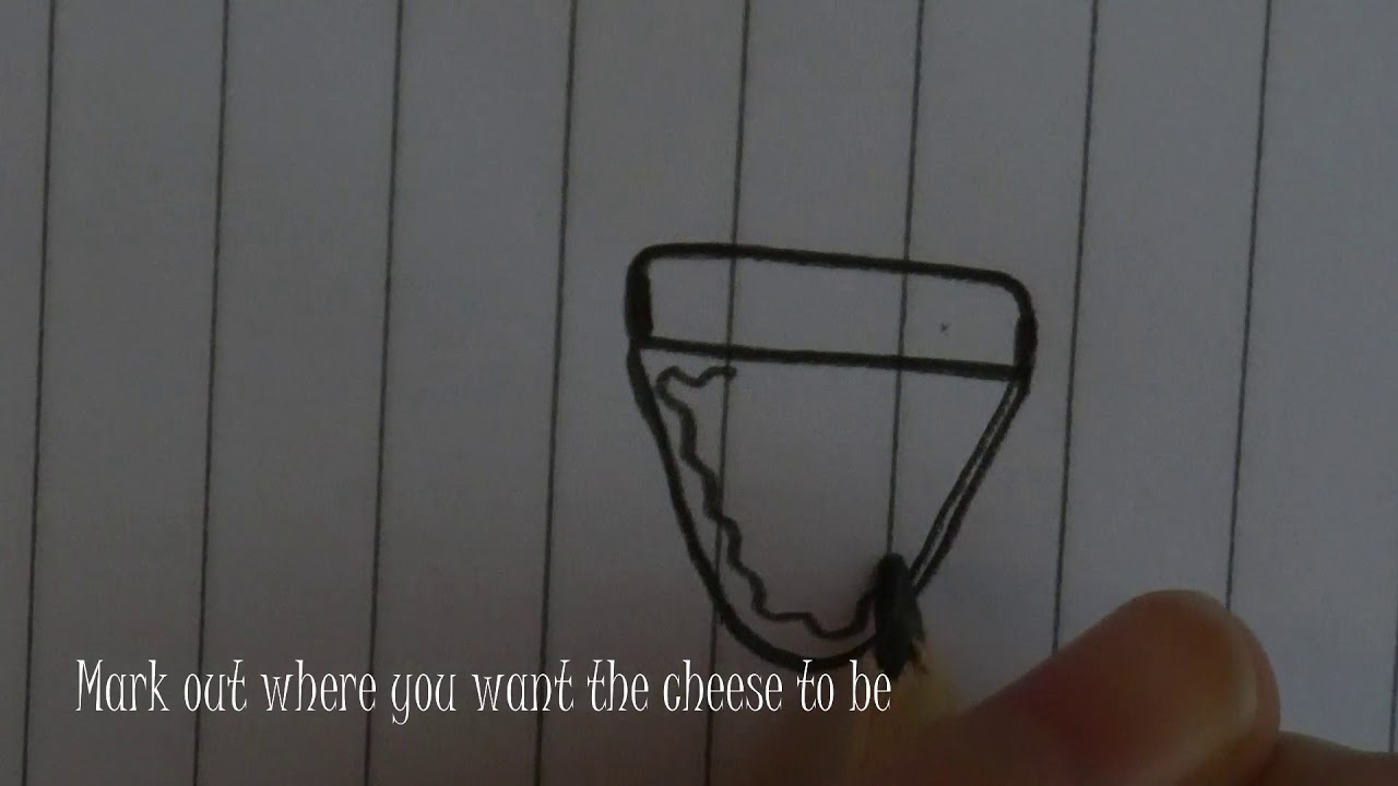 How to draw (kawaii) : Pizza slice  // Just Doodles