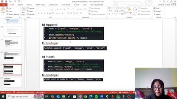 LIST & ARRAY [4] | Algoritma & Pemrograman