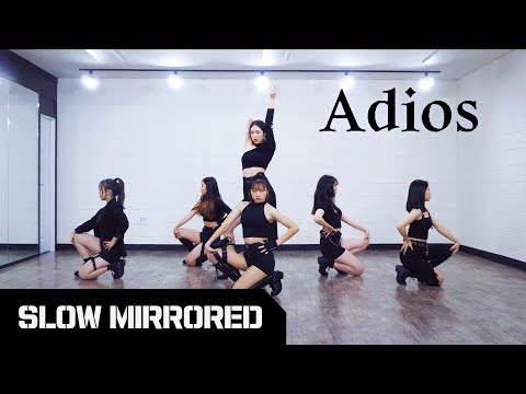 [SLOW] EVERGLOW 에버글로우 &amp;#39;Adios&amp;#39; | 안무배우기 느리게 거울모드 SLOW MIRRORED