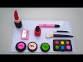 DIY how to make polymer clay miniature makeup set | makeup set made with clay ideas 💡