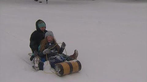 Moment of Zen: Snow sledding in Texas