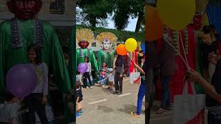 pegang balon stik didepan ondel ondel😍 #ondelondelbetawi #ondelondel