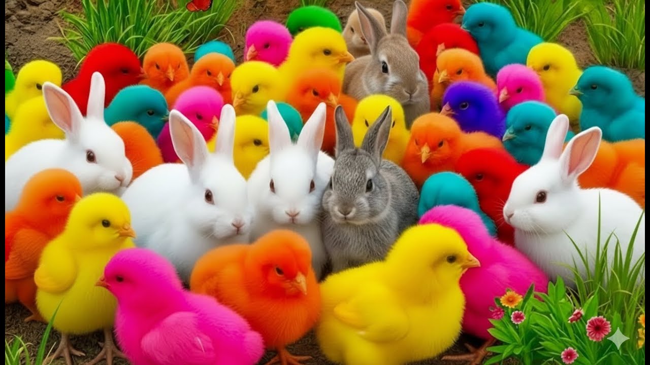 HAPPY RAINBOW CHICKS PLAY TIME || RAINBOW CHICKS COLORFUL MOMENTS