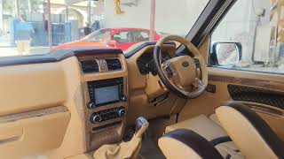 Scorpio Classic Interior Modification: Complete Mustard Yellow Theme | Jainsons CAR TRENDZ PATHANKOT screenshot 2