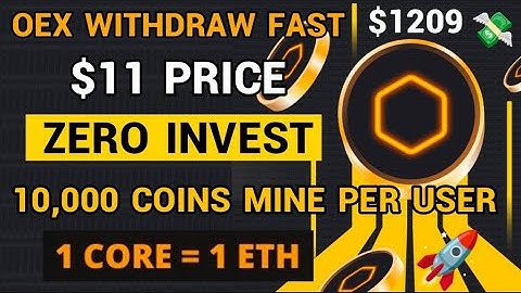 Core dao Withdraw $1209 per coin | OEX withdrawal above $11 | crypto mining news today new update Pi
