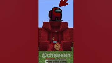 pipes lead to among us or the evil herobrine 147% #shorts #minecraft #amongus #herobrine #mrbeast