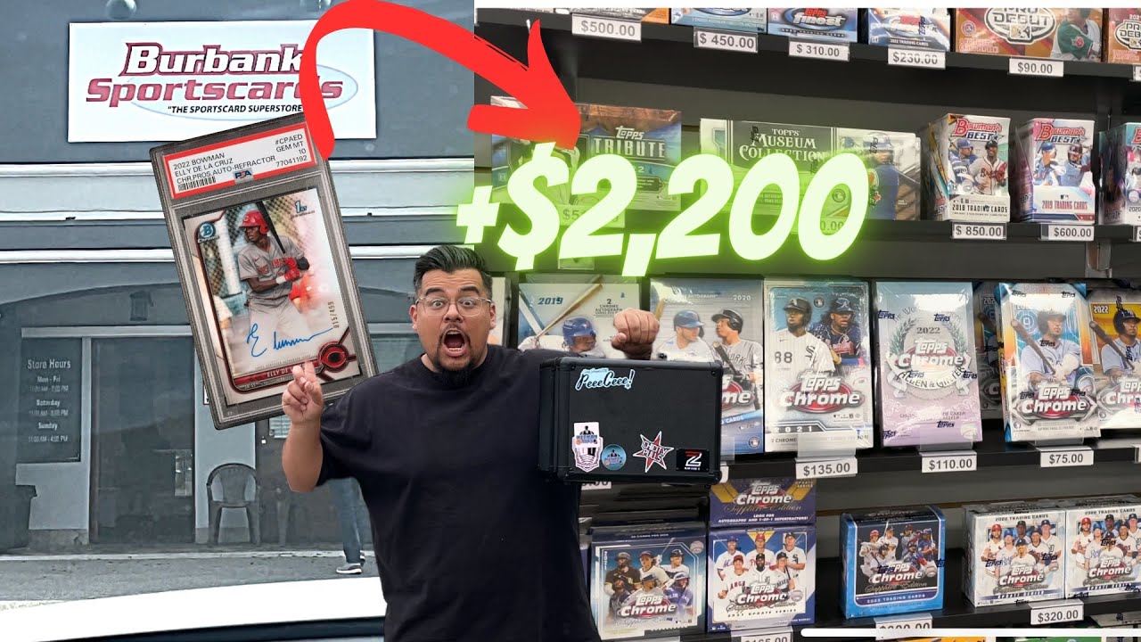 CASHED OUT! ​⁠I Sold This HUGE card To @BurbankCards 2023 Topps Finest Hobby Box Opnening!