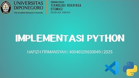 8. Pengimplementasian bertahan di Python projek 1 - 6