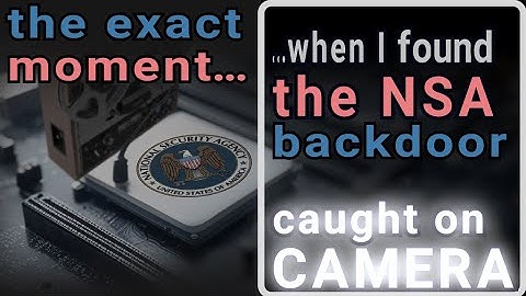 Vastgelegd op video: Het exacte moment waarop ik het NSA-achterdeurtje in Intel CPU