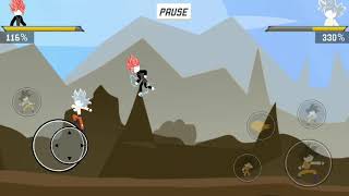 Goku Black Vs Goku Ultra Instinct Stick Fight Stick Shadow War Fight