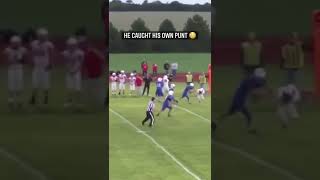He caught the punt and ran it all the way 😳😂 | #shorts