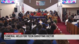 Funeral held for Gaffney teen shot, killed at school bus stop