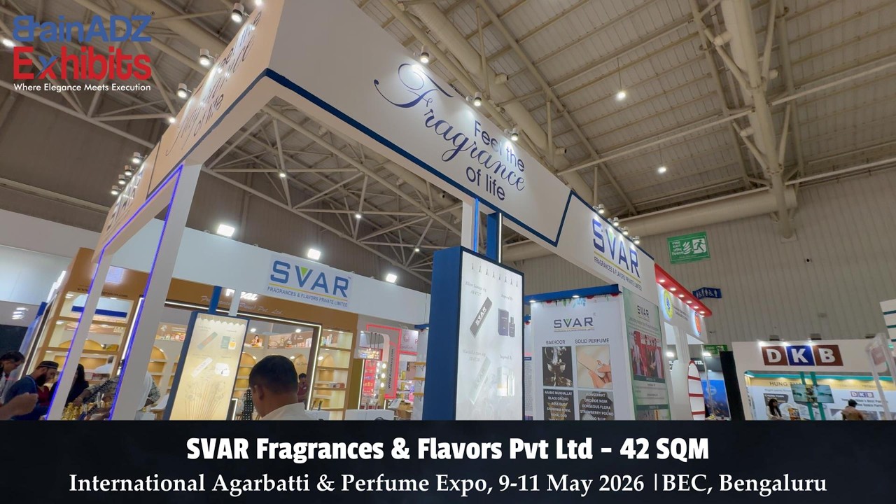 SVAR Fragrances & Flavors Pvt Ltd at International Agarbatti & Perfume Expo 2026 – BrainADZ Exhibits