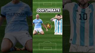 Power 💪 vs Skill 🎯 Who is the GOAT?”   Comment: Haaland 👍 or Messi ❤️”