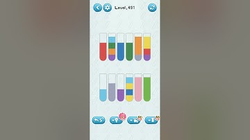water sort puzzle game level 491 Numpuz android games All level gameplay funny gaming mobile game