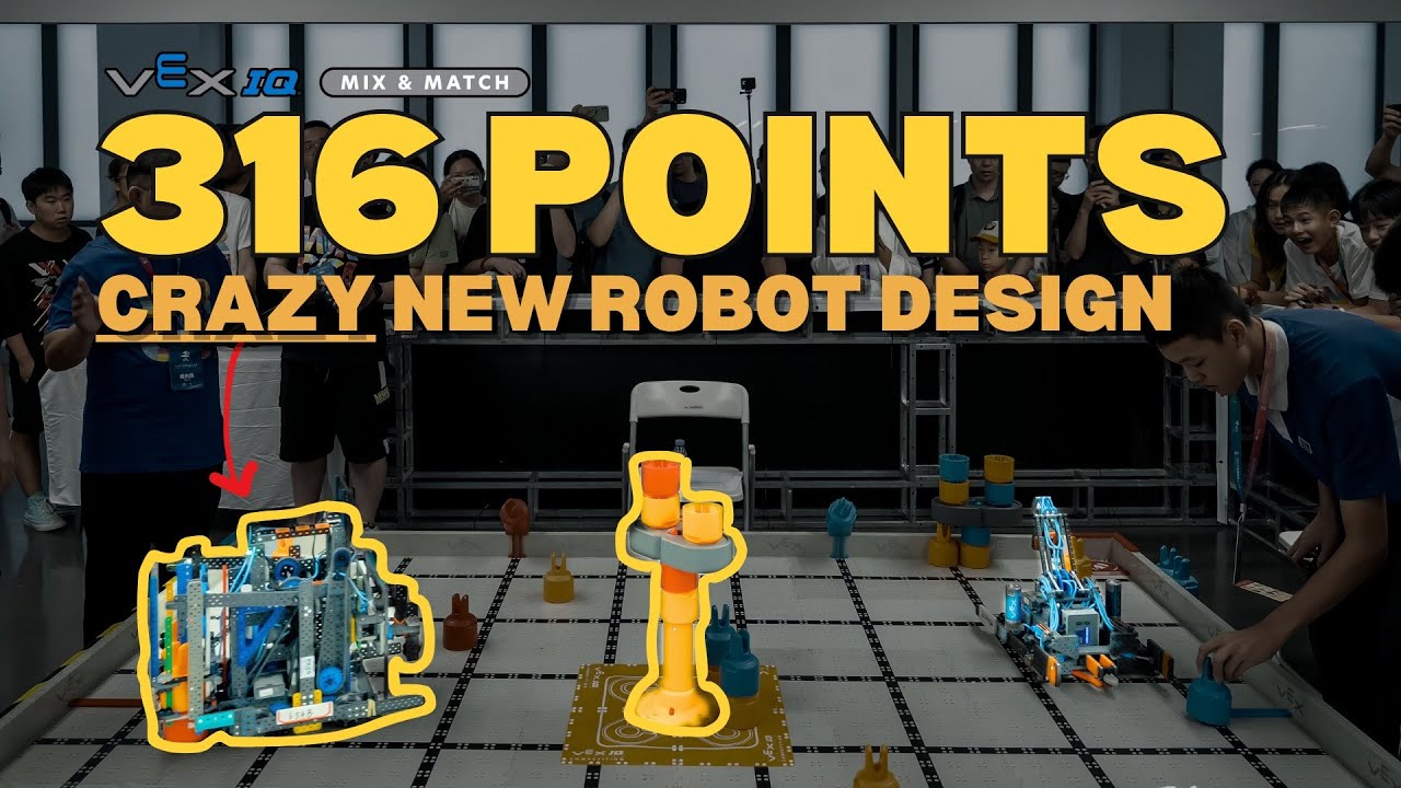 Этот робот Mix & Match умеет ВСЁ! | Обзор Match на 316 очков из Китая [Анализ VEXIQ BiliBili]