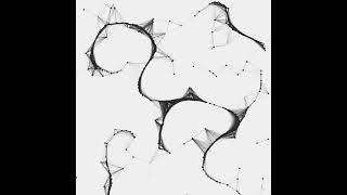 Connective random walk. Draw by openFrameworks