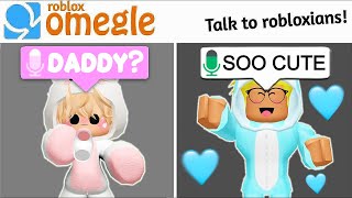 Roblox Omegle Voice Chat... But Im The Cutest 5 Year Old 4
