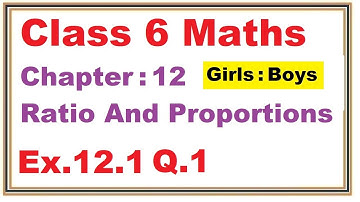 Ex.12.1 (Q.1) Chapter:12 Ratio And Proportions | Ncert Maths Class 6 | Cbse