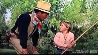 Swimming lessons from John Wayne
