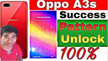 oppo a3s cph1803 password unlock