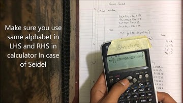 Gauss Seidel Iteration Secret Tips and Methods| Numerical method