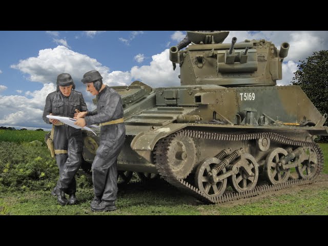 Lost Tank in France, May 1940, BEF diorama - vignette | Vickers