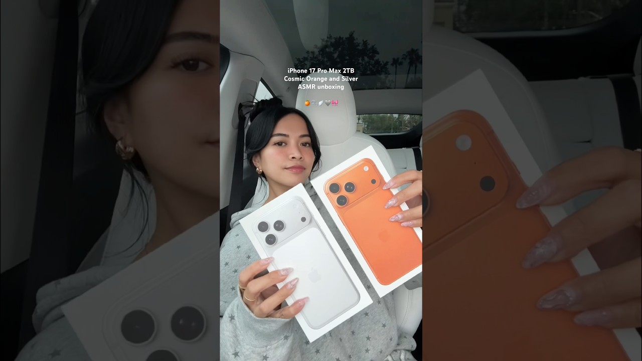 which color should I keep? iPhone 17 Pro Max 2TB Cosmic Orange and Silver ASMR unboxing. 