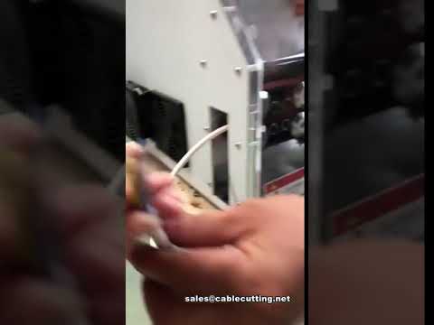Automatic round sheath cable stripping machine, for 5 inner core strip