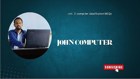 Computer Classification – Part 2: MCQ Quiz with Answers