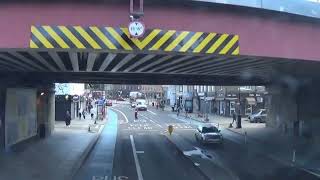 FULL ROUTE VISUAL | Ldn Bus Route 155 - Tooting, St Georges to Elephant & Castle | WHV84 (BD65EVR)