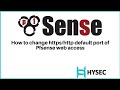 How to change http / https default port in Pfsense