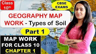 Map Work for Class 10 (Latest Syllabus) | Geography Chapter 1 Complete Map Work | CBSE SST Boards