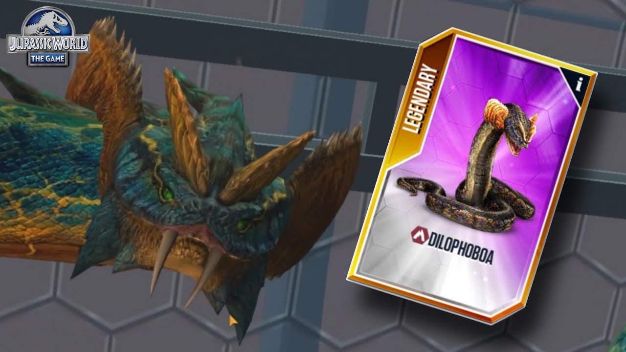 DILOPHOBOA ULAR TERKUAT DI CENOZOIC JURASSIC WORLD THE GAME! - JURASSIC ...