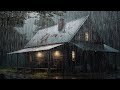 Rain sounds for sleep  24 hours of relaxation with rooftop thunder and rain sounds at night