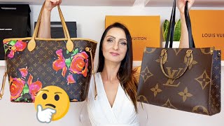 Louis Vuitton OnTheGo MM Vs Neverfull MM Tote Bag Comparison | IS THE ONTHEGO WORTH £600 MORE?