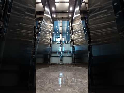ZORK ELEVATOR Home Passenger Lift With Glass Door Stainless Steel Cabin Homelift