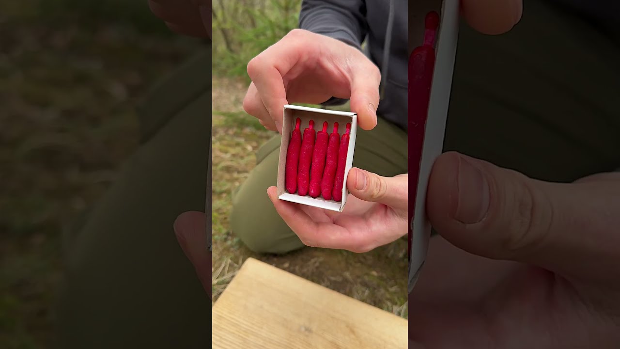  The Guy Shows SURVIVAL Skills Made Matches For Hiking Bushcraft Camping Survival Outdoors