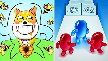 Doge Rescue Draw to Save V/s  Join Blob Clash || BrainStorm Walkthrough || Max Gameplay ||  EP-039