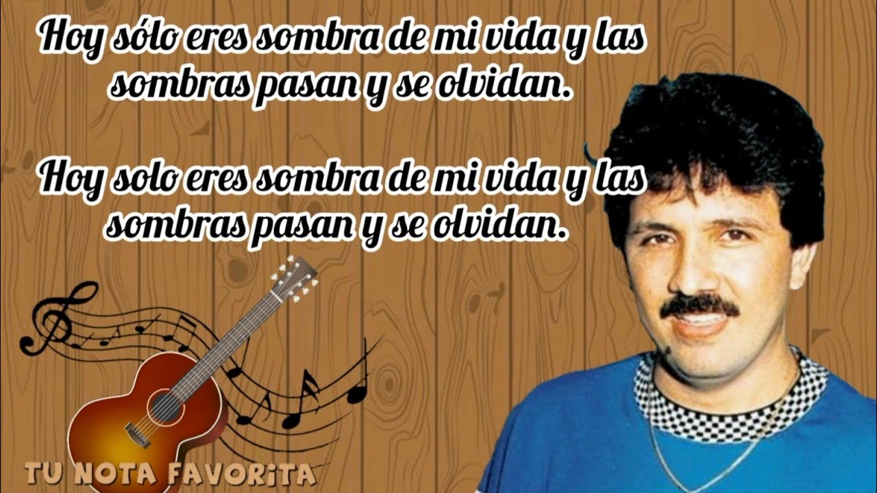 Sombra perdida Rafael Orozco (Letra) YouTube