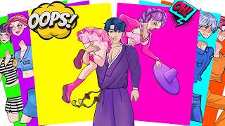 HUNTRIX In Love With SAJABOYS - KPOP DEMON HUNTERS | Sticker Book DIY screenshot 5