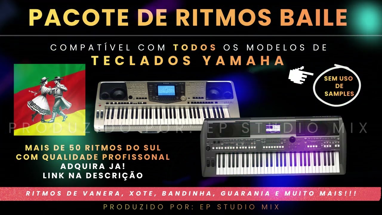 Keypad Ritmo Ritmos para Teclado Yamaha Profissionais e Atualizados