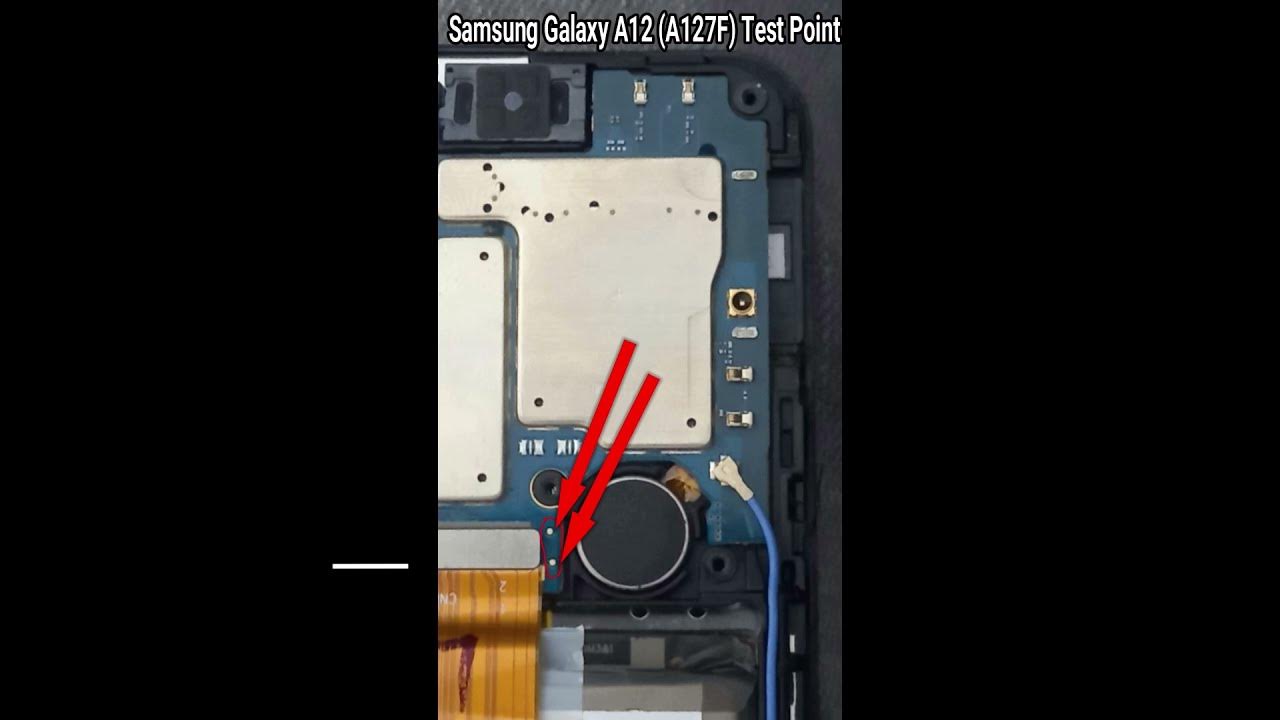 Samsung Galaxy A12 A127F Test Point - YouTube