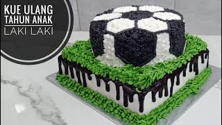 Kue ulang tahun anak laki laki tema bola